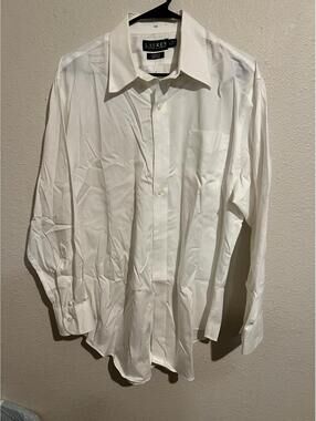 Lauren Ralph Lauren Classic Fit Non Iron White Dress Shirt size Large